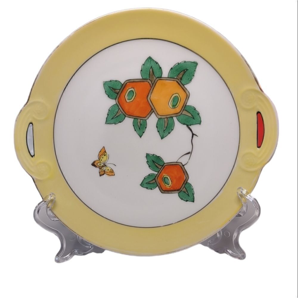Vintage Noritake Japan handled plate dish